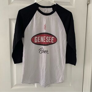 American Apparel Black and White Long Sleeve Tee